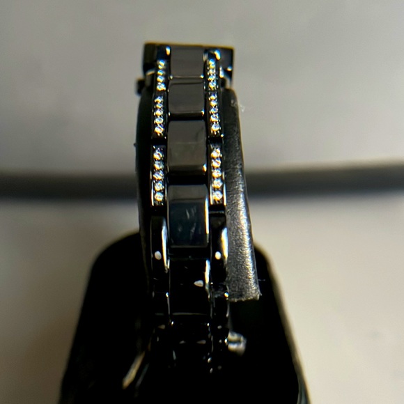 Armitron Ladies Black Rhinestone Ceramic Watch - Picture 14 of 16
